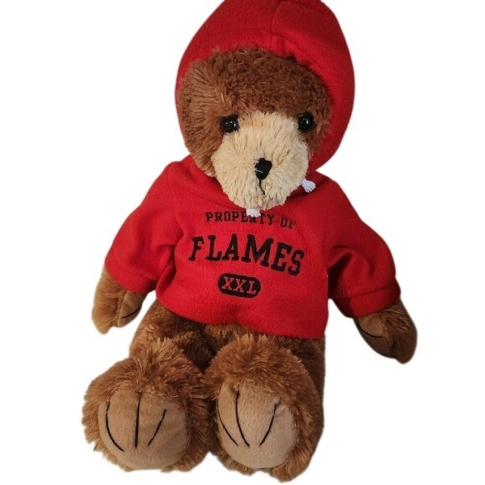 Calgary Flames Teddy Bear Plush Red Hoodie XXL NHL Good‎ Stuff Toy